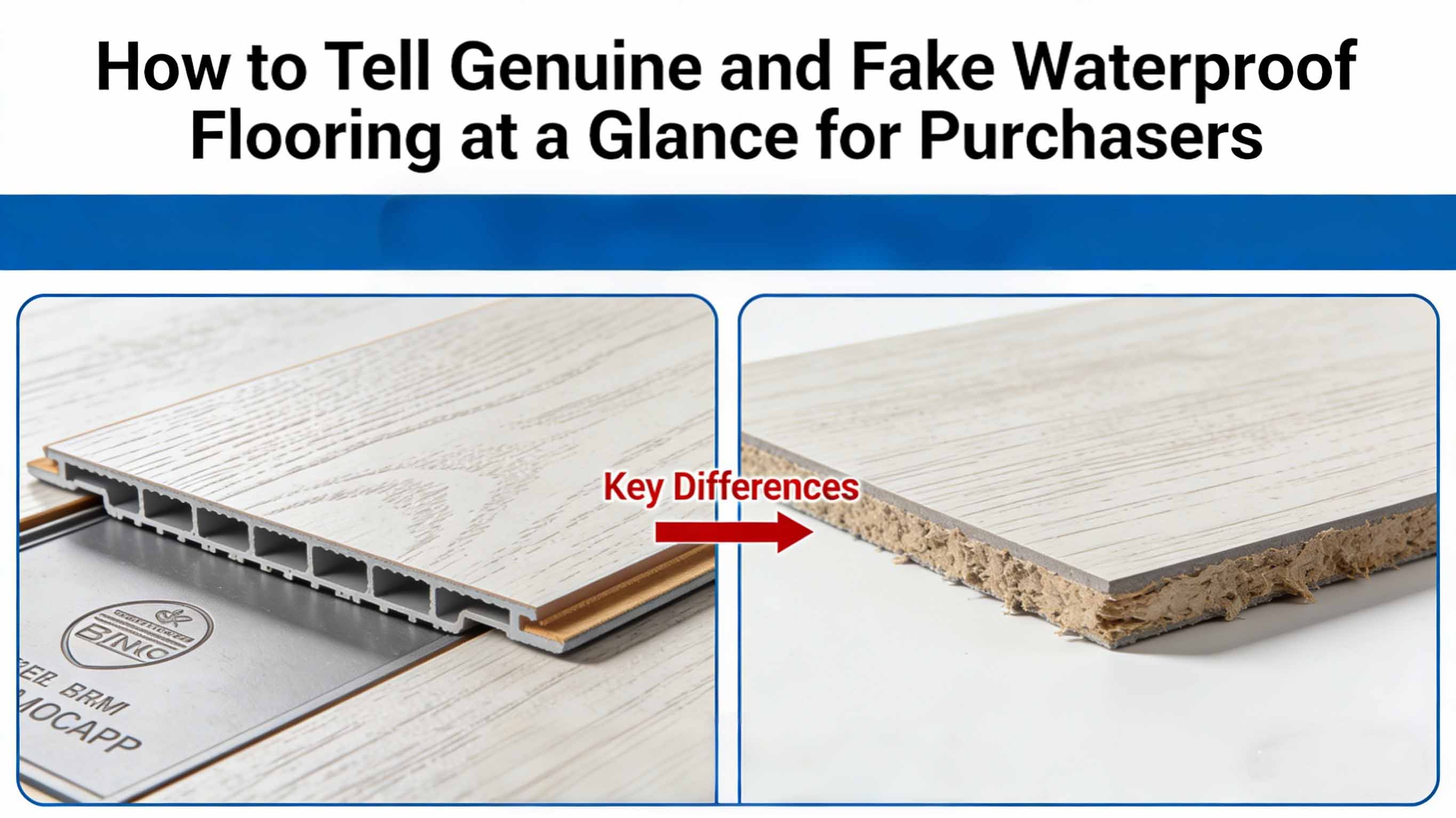 How to Tell Genuine and Fake Waterproof Flooring at a Glance for Purchasers